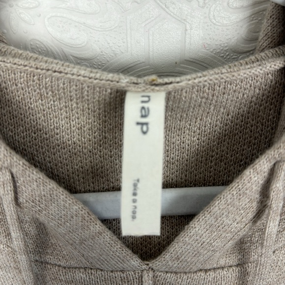 Nap Heverly Ann Set Matching Loungewear Wool Blend Tan Cream Neutrals Wide Leg - Picture 9 of 16